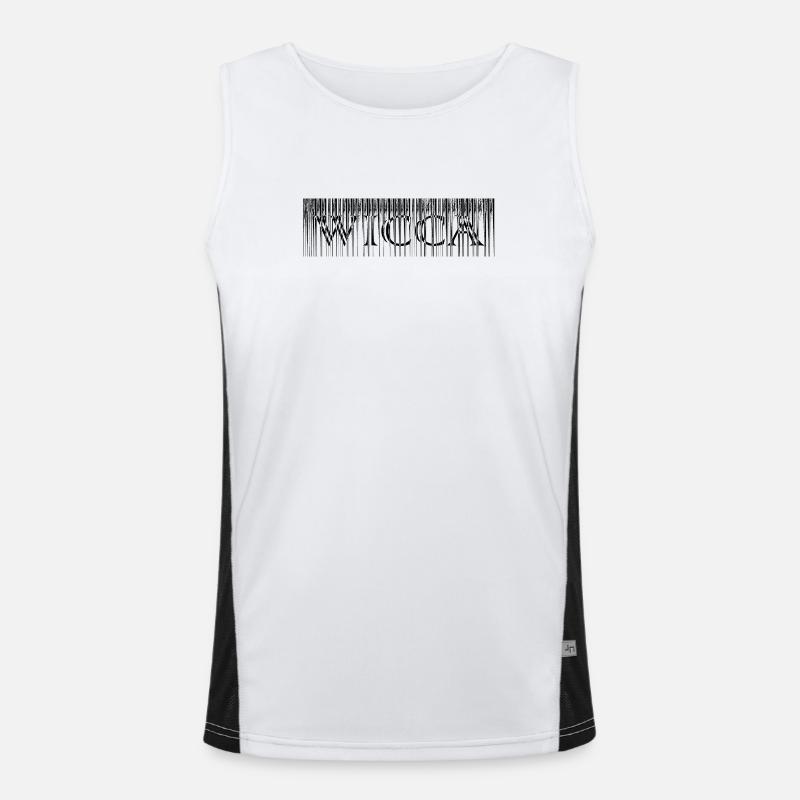Lettrage Witch Design Noir Débardeur respirant contrasté Homme 