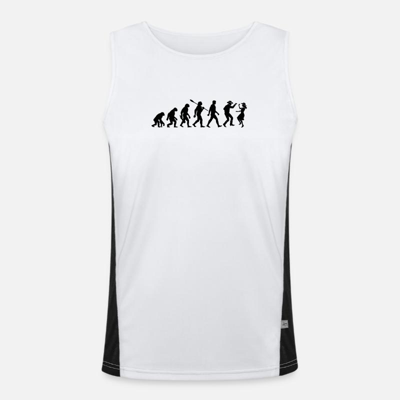 Vintage Evolution - Line Dance - Geschenk Funktionelles Kontrast-Tank Top für Männer 