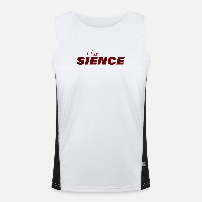 I LOVE SCIENCE Men's Functional Contrast Tank Top 