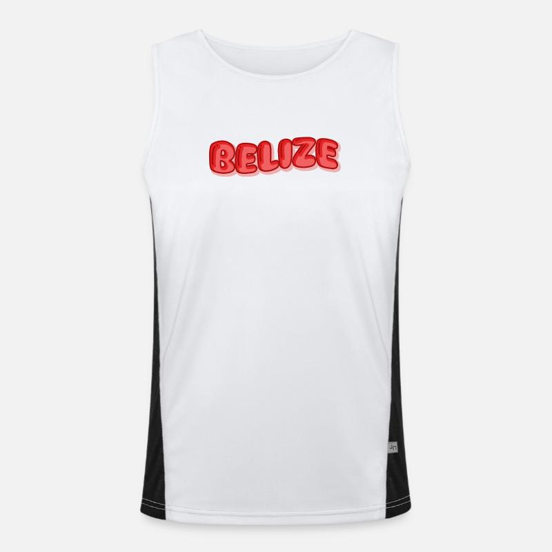 Gift for Belize Men's Functional Contrast Tank Top 