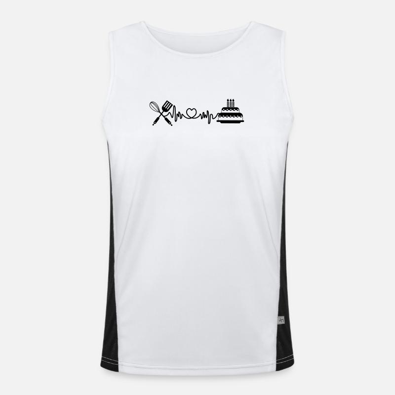 Cardio heart rate kitchen Men's Functional Contrast Tank Top 