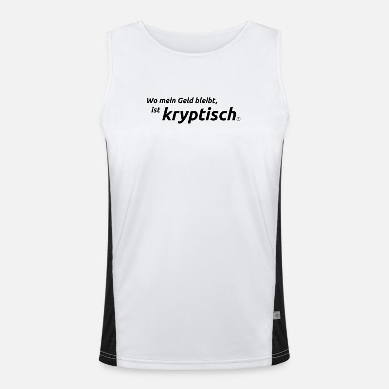 Krypto Funktionelles Kontrast-Tank Top für Männer 