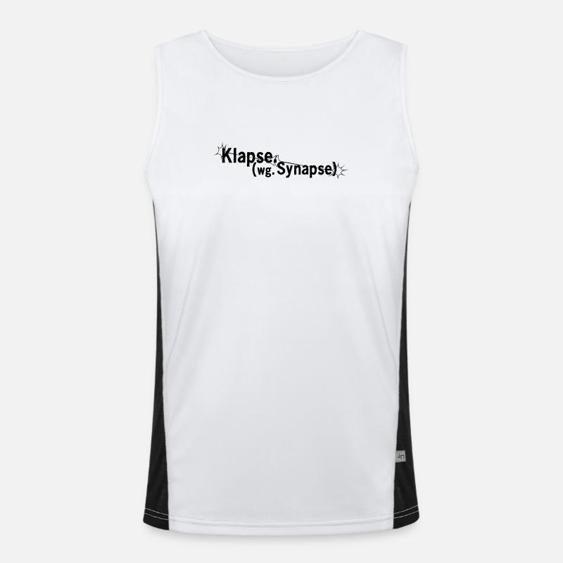 Klapse wegen Synapse Funktionelles Kontrast-Tank Top für Männer 