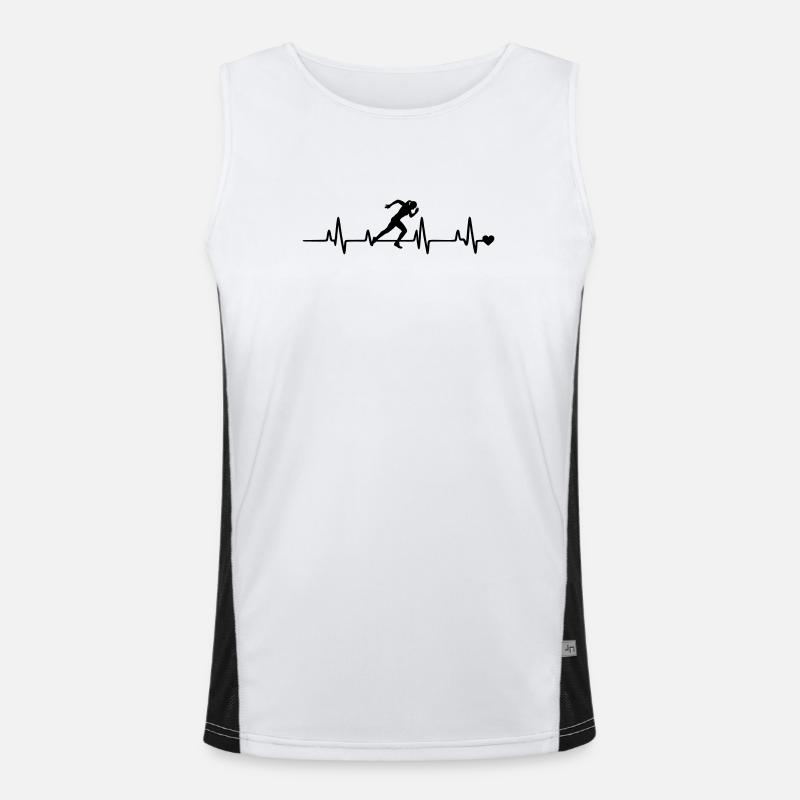 Läuferin Funktionelles Kontrast-Tank Top für Männer 