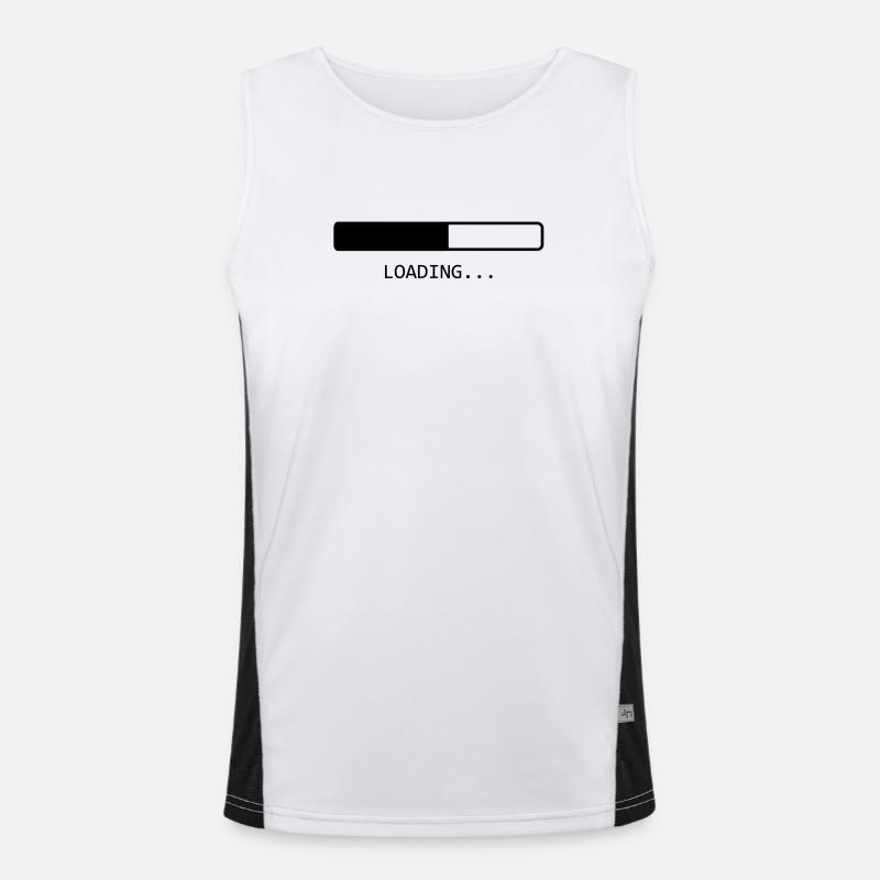 Loading ... - Men's Functional Contrast Tank Top  - white/black