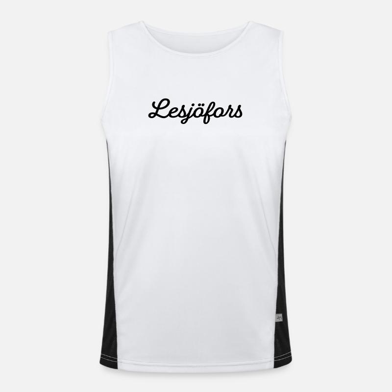 Lesjöfors schwarz Funktionelles Kontrast-Tank Top für Männer 