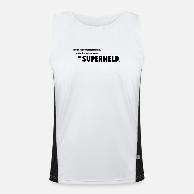 Superheld Funktionelles Kontrast-Tank Top für Männer 