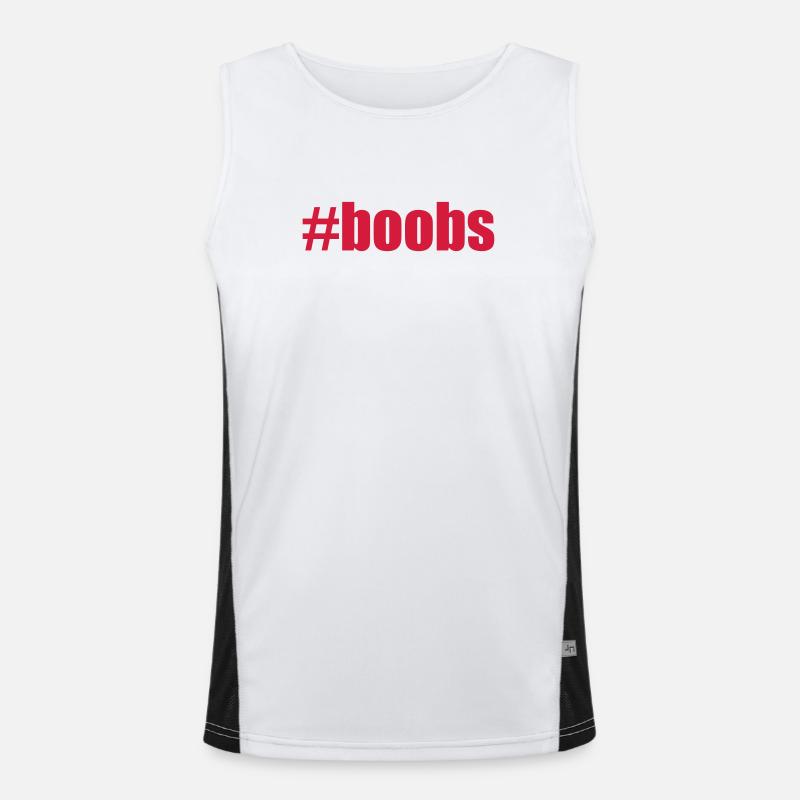 #boobs Débardeur respirant contrasté Homme 