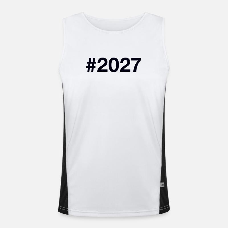 2027 Hashtag Funktionelles Kontrast-Tank Top für Männer 
