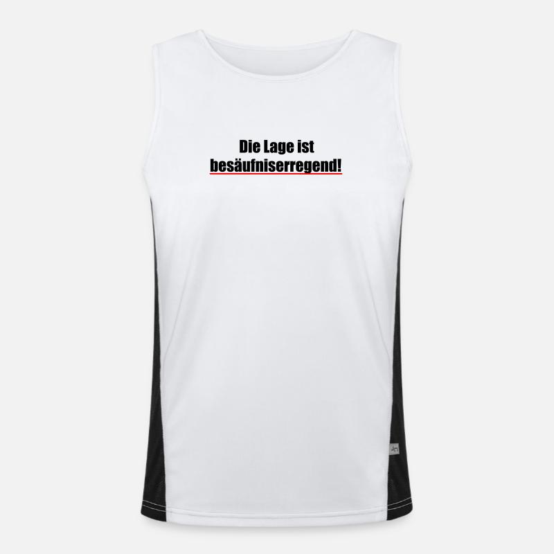Die_Lage_ist_besaufniserregend_impact Funktionelles Kontrast-Tank Top für Männer 