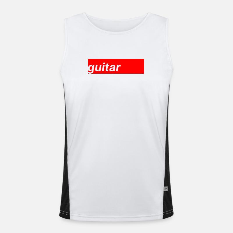Guitar Funktionelles Kontrast-Tank Top für Männer 
