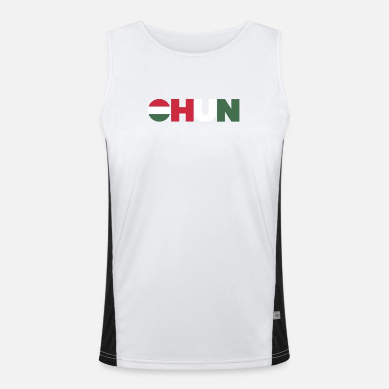 Ungarn Funktionelles Kontrast-Tank Top für Männer 