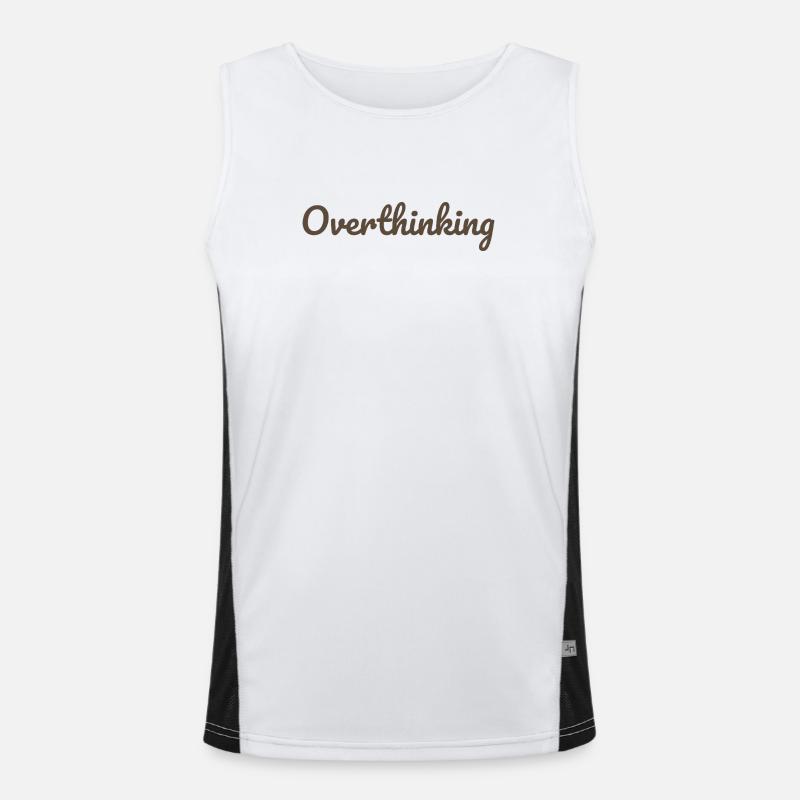 Rethinking Calligraphy Design Men's Functional Contrast Tank Top 