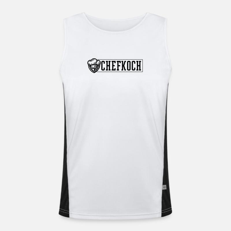 Chef Chef's Hat Men's Functional Contrast Tank Top 