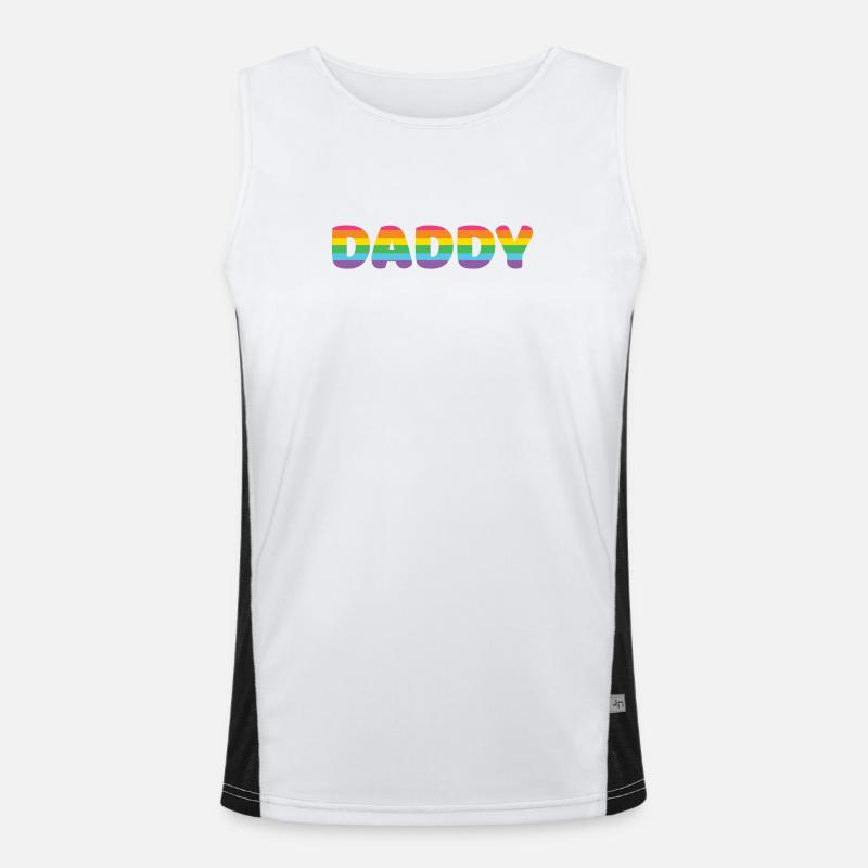 LGBTQ+ Daddy Men's Functional Contrast Tank Top 