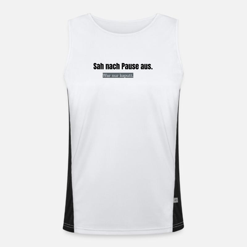 Looked like a break. It was just broken. Men's Functional Contrast Tank Top 