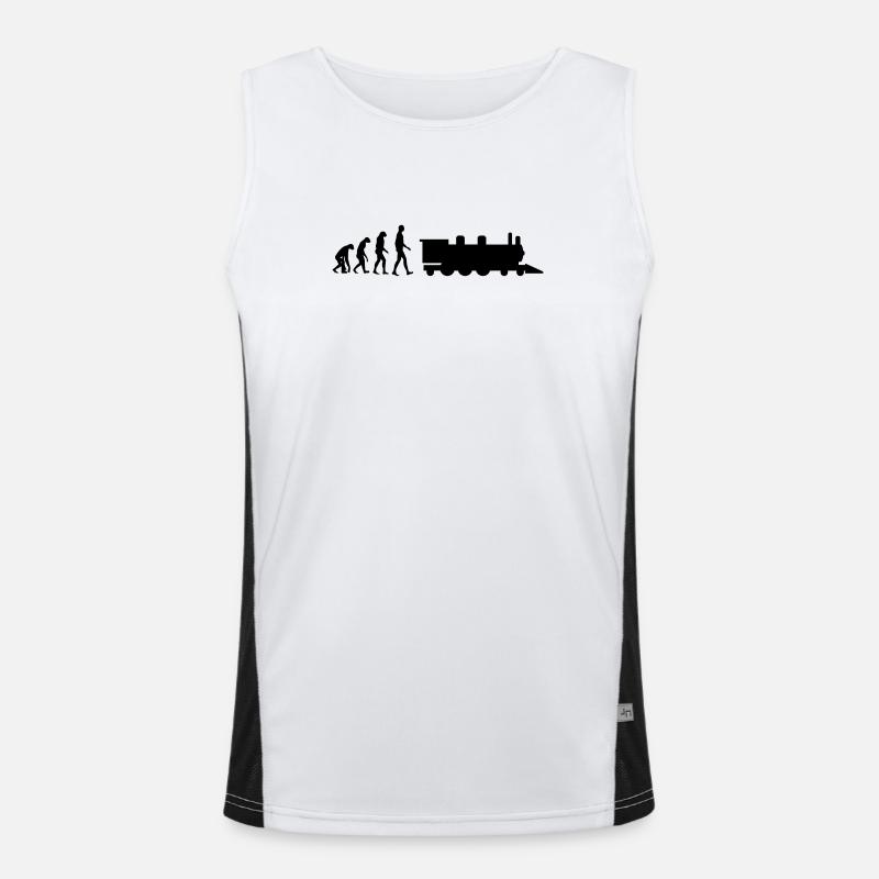Eisenbahner / Eisenbahnen / Eisenbahn / Bahn Funktionelles Kontrast-Tank Top für Männer 