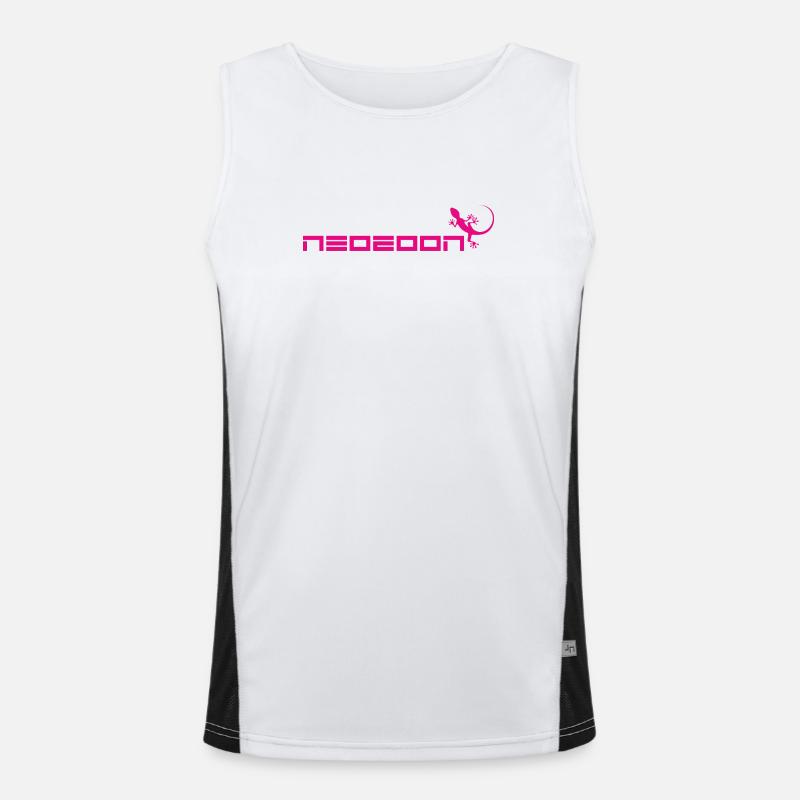 neozoon magenta Funktionelles Kontrast-Tank Top für Männer 