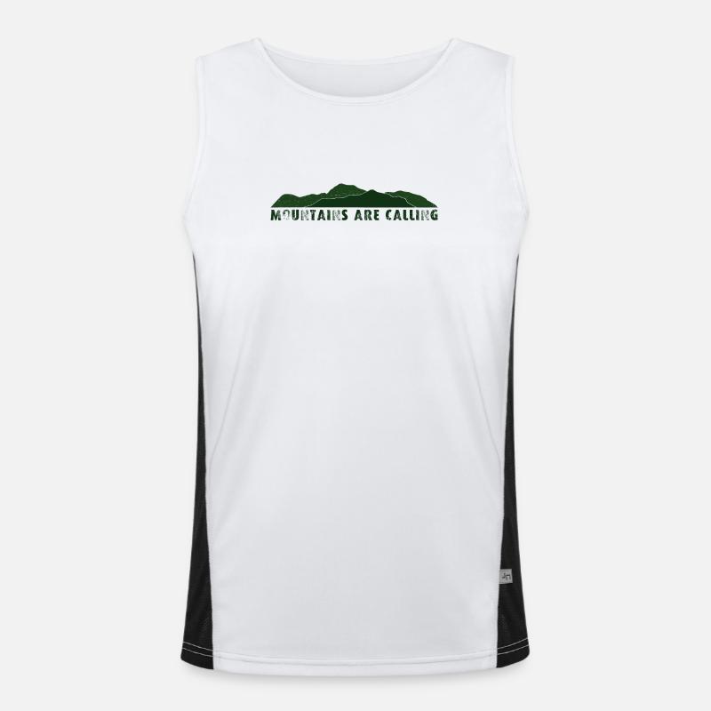 Mountains are Calling Men's Functional Contrast Tank Top 