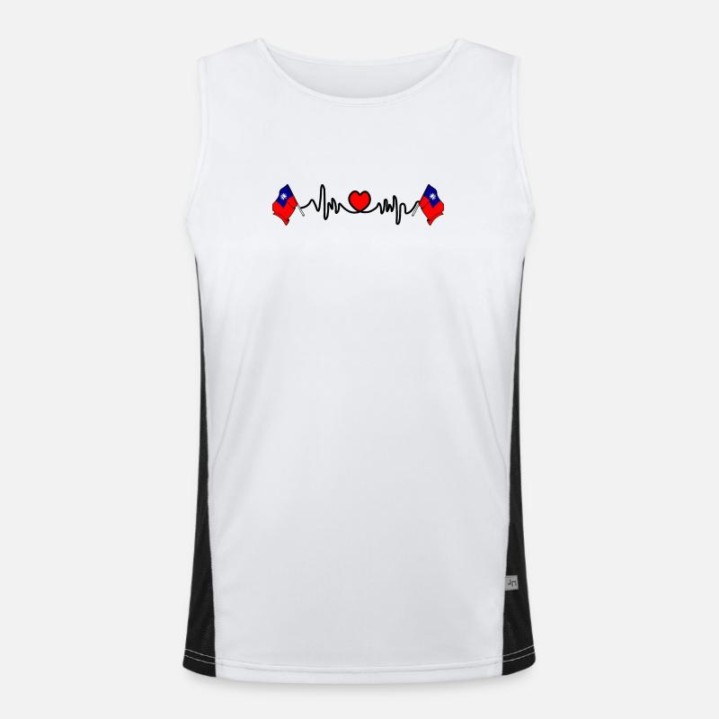 Herzfrequenz-Cardio für Taiwan Funktionelles Kontrast-Tank Top für Männer 