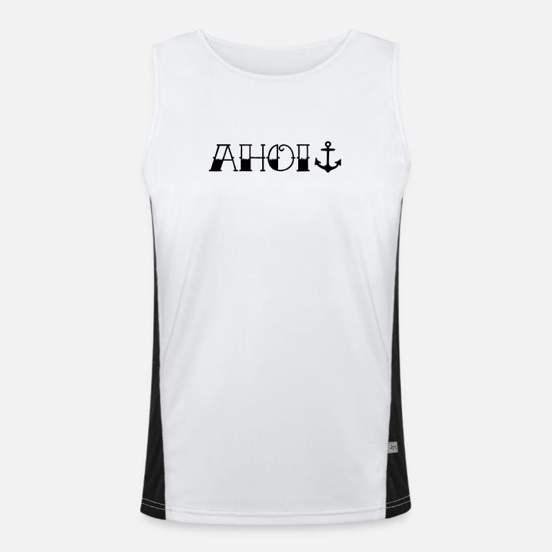 Ahoy Anchor Men's Functional Contrast Tank Top 