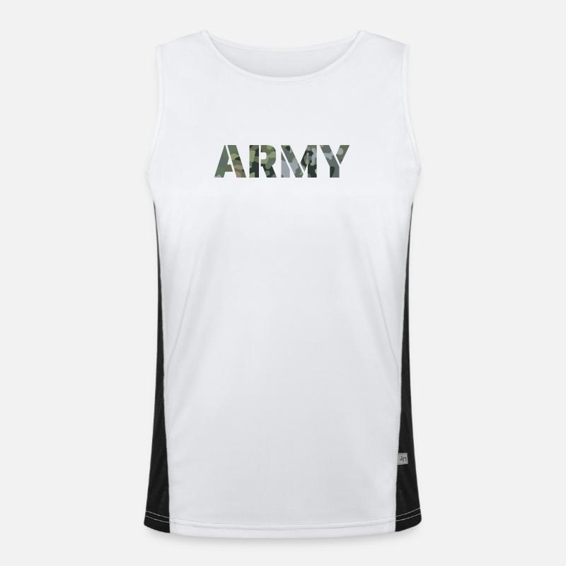 ARMY NL NFP Camouflage pattern Men's Functional Contrast Tank Top 