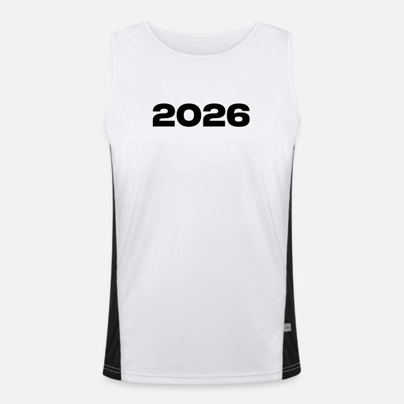 2026 Jahrgang Geschenk Funktionelles Kontrast-Tank Top für Männer 
