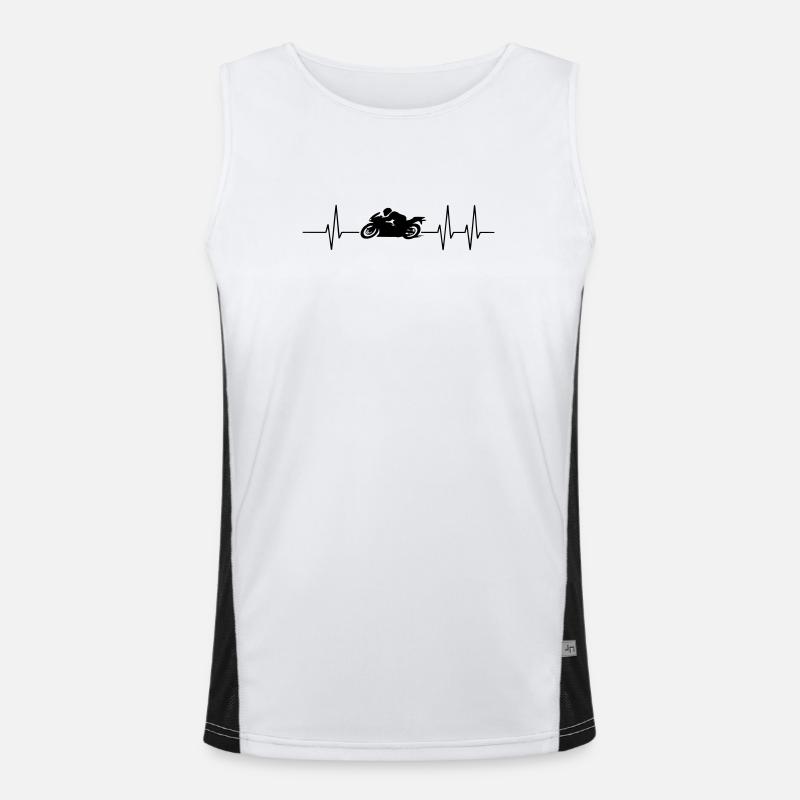 motocyclette Débardeur respirant contrasté Homme 