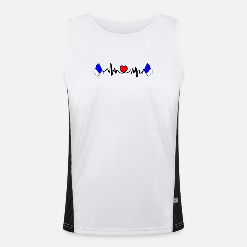 Spa Custom Flag Men's Functional Contrast Tank Top 