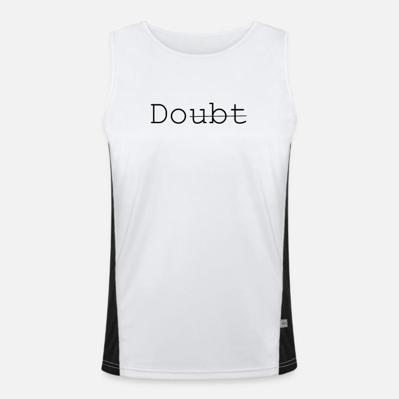 Doubt - Do it Funktionelles Kontrast-Tank Top für Männer 