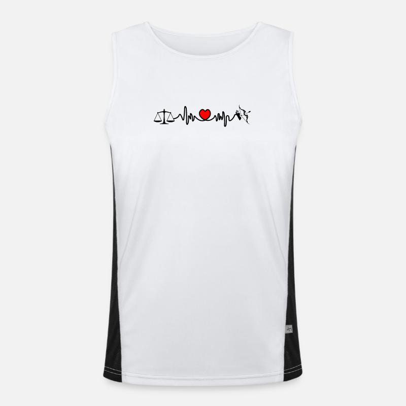 Herzfrequenz Cardio Waage Schütze Funktionelles Kontrast-Tank Top für Männer 