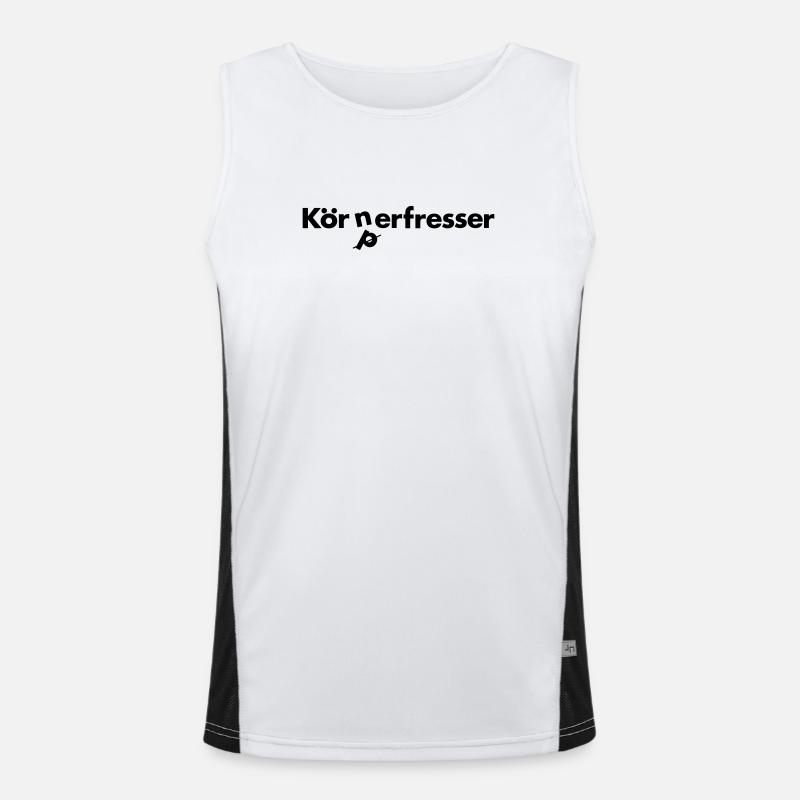 Vegetarier Funktionelles Kontrast-Tank Top für Männer 