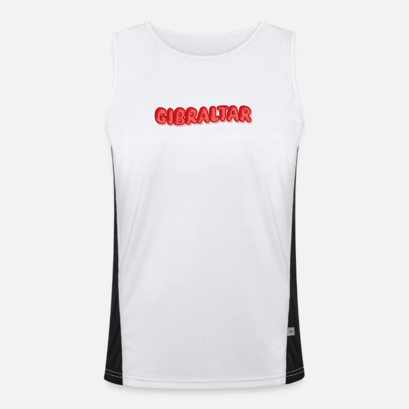 Geschenk für Gibraltar Funktionelles Kontrast-Tank Top für Männer 