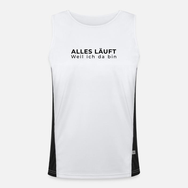 Everything is running – IT Administrator Men's Functional Contrast Tank Top 