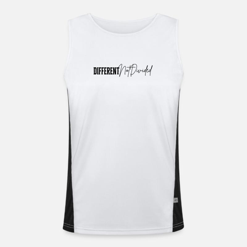 DifferentNotDivided Funktionelles Kontrast-Tank Top für Männer 