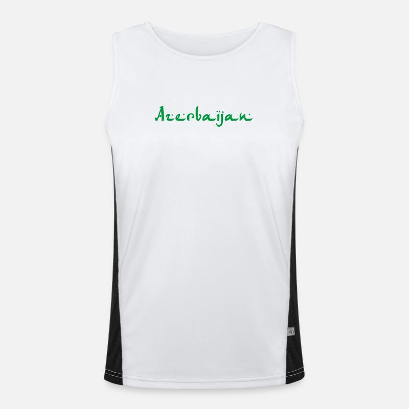 Azerbaijan Aserbaidschan Funktionelles Kontrast-Tank Top für Männer 