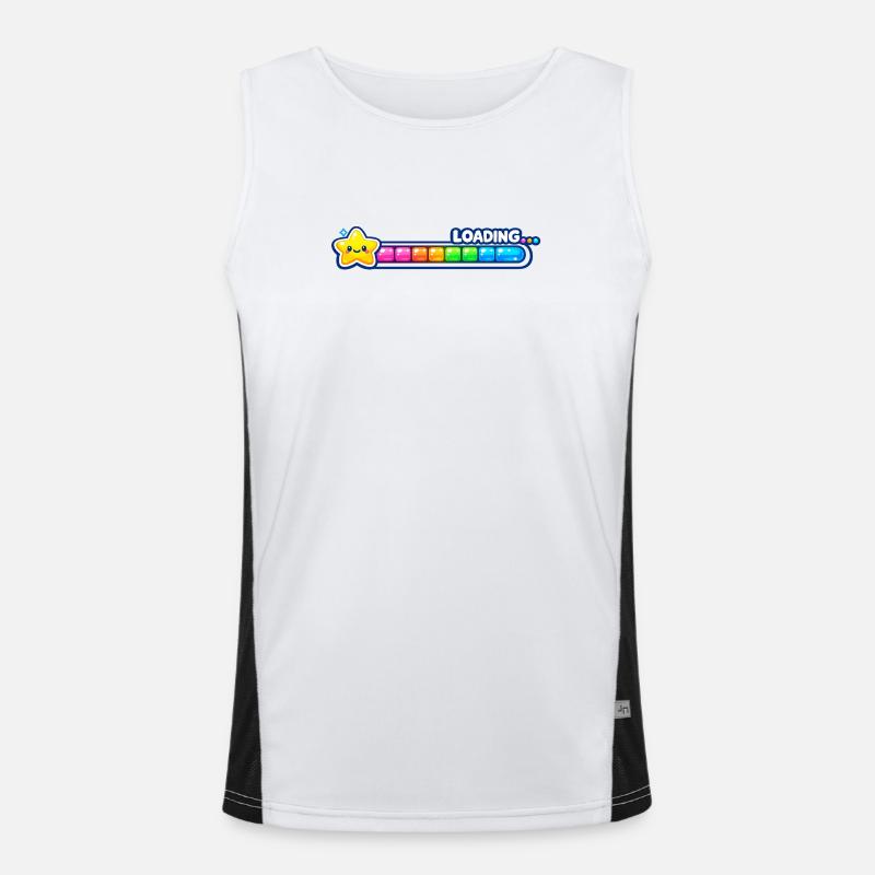 loading gamer level Funktionelles Kontrast-Tank Top für Männer 