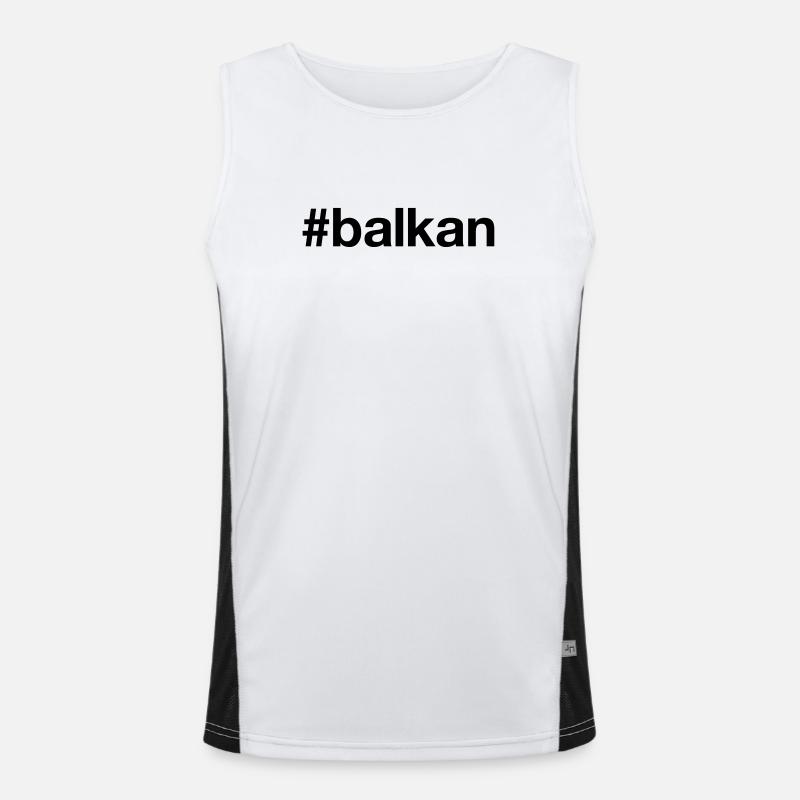 BALKAN Hashtag Funktionelles Kontrast-Tank Top für Männer 