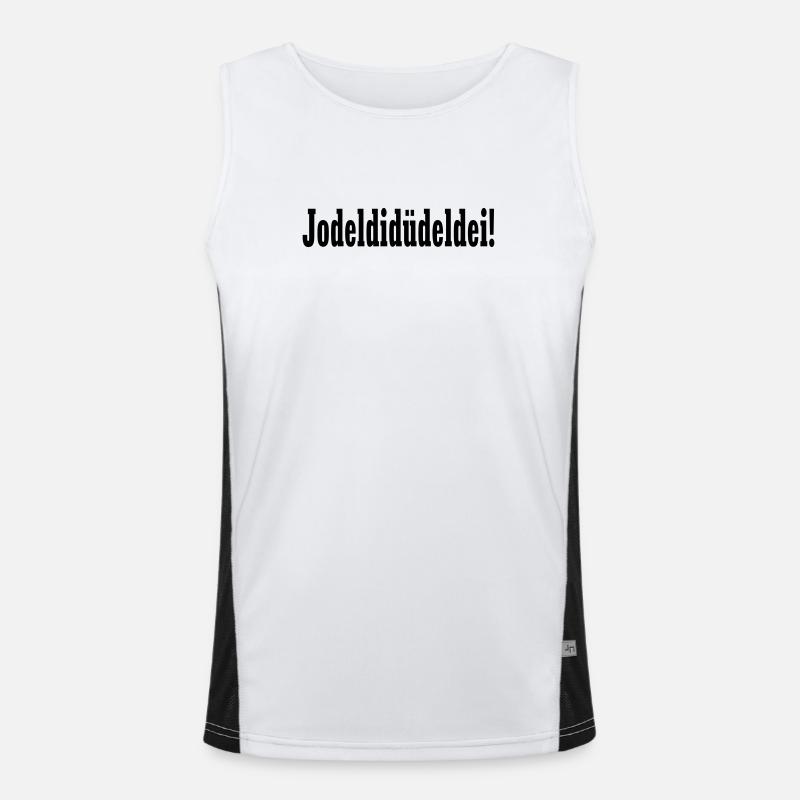 jodeldidüdeldei Men's Functional Contrast Tank Top 