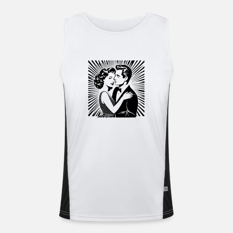 Liebe Funktionelles Kontrast-Tank Top für Männer 