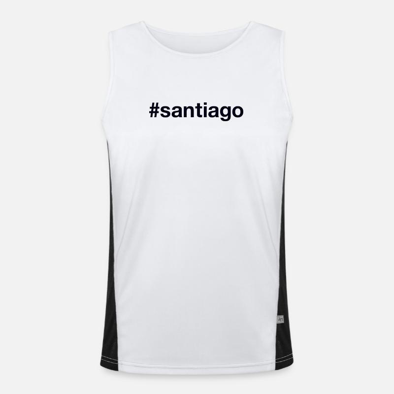 SANTIAGO Hashtag Chili Débardeur respirant contrasté Homme 