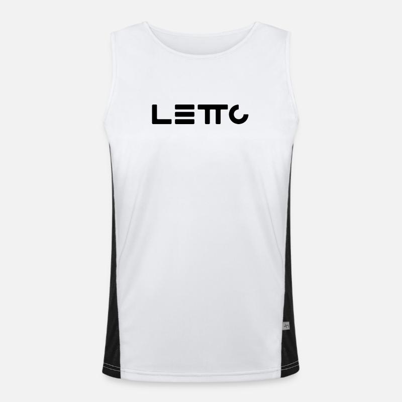LeTTo Logo classique Débardeur respirant contrasté Homme 