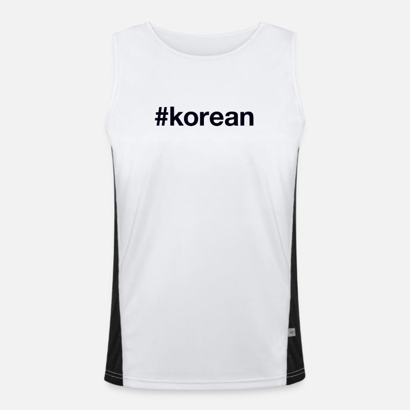 Korea Korean Men's Functional Contrast Tank Top 