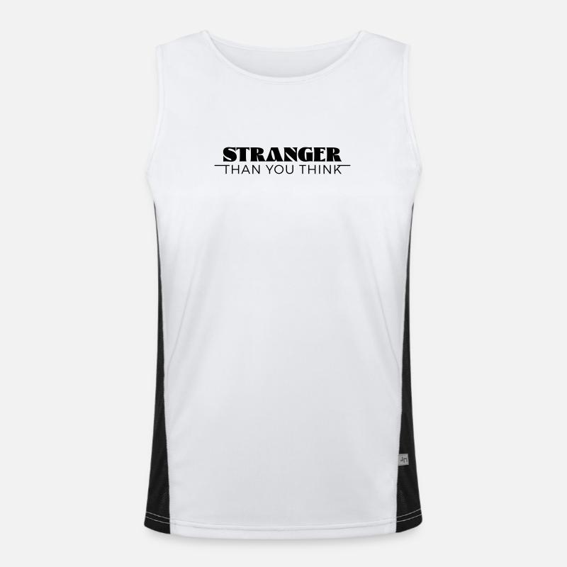 Stranger than you think Funktionelles Kontrast-Tank Top für Männer 