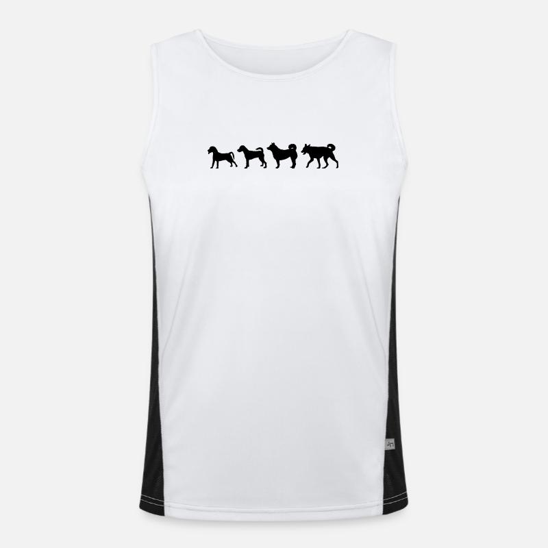 Development of the dog Men's Functional Contrast Tank Top 