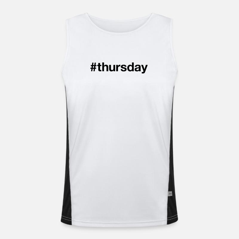 THURSDAY Hashtag thursday Men's Functional Contrast Tank Top 