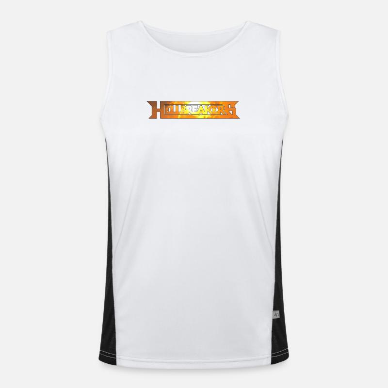 Hellbreakers - Men's Functional Contrast Tank Top  - white/black