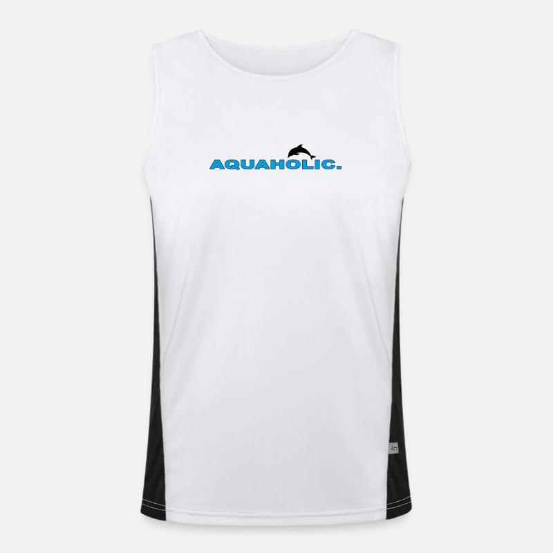 AQUAHOLIC Men's Functional Contrast Tank Top 