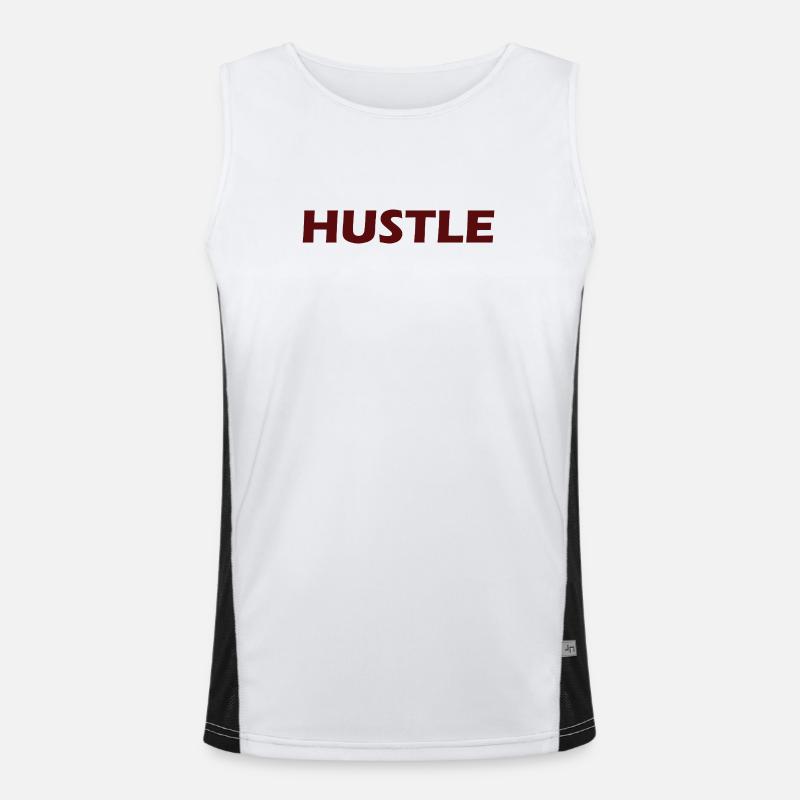 Conception typographique audacieuse Hustle Débardeur respirant contrasté Homme 