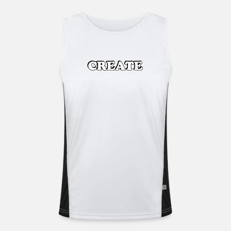 Create Men's Functional Contrast Tank Top 